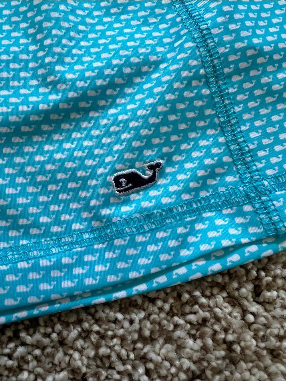 Vineyard Vines Mini Skirt in Aqua Blue Micro Dot - Picture 3 of 4